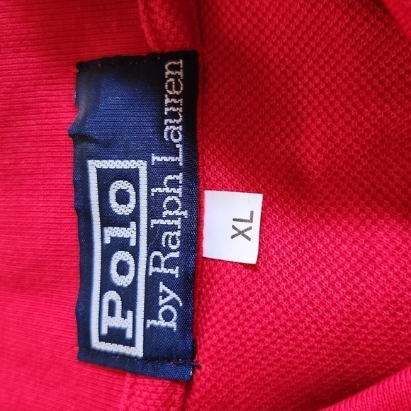 POLO by Ralph Lauren Red With Blue Polo Shirt - Picture 7 of 7